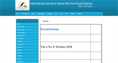 Desktop Screenshot of ijlass.org